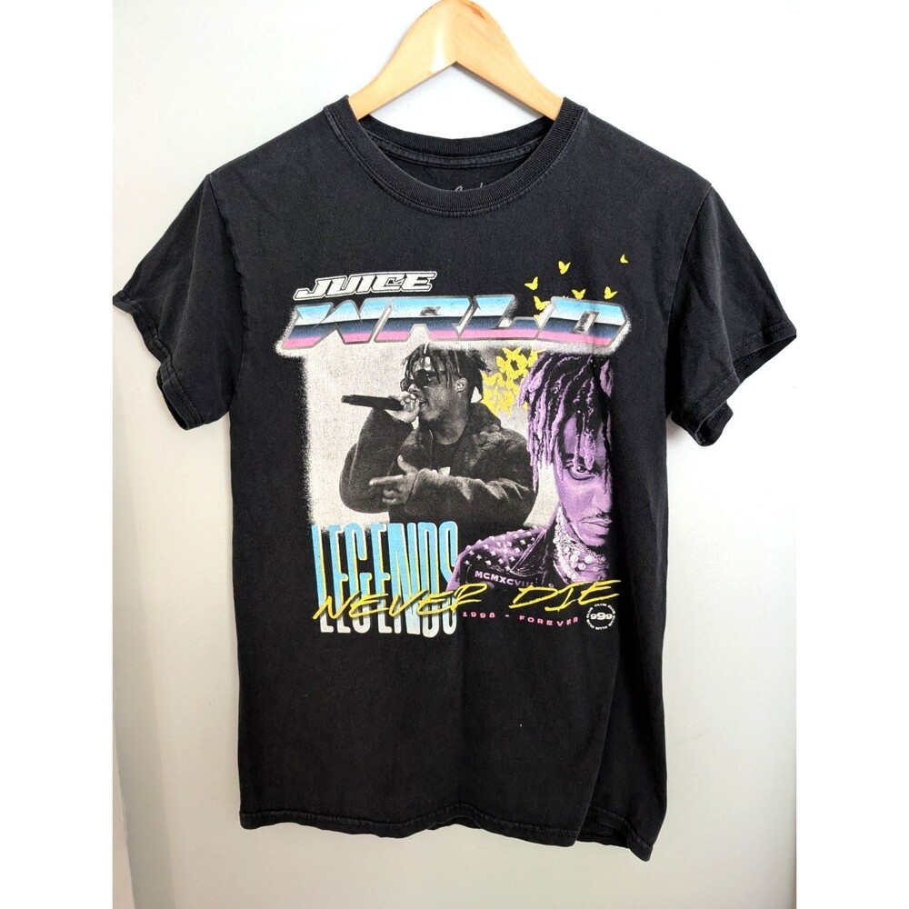 Juice Wrld Shirt Sx Small Unisex Black Legends Never Die Rap Graphic Tee Hip Hop